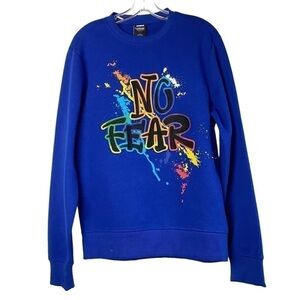 No fear retro crew neck sweat shirt genuine merchandise 90’s neon.
